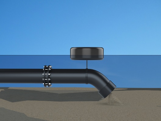 Pump intake too low ingesting silt and tailings from a dam or settling pond floor